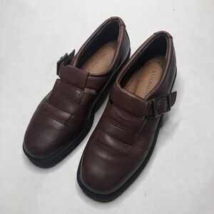 Naturalizer Women Leather Slip On Loafer Buckle Size 6.5 756N08